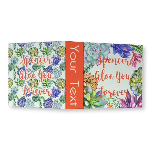 Succulents 3 Ring Binders - Full Wrap - 3" - OPEN OUTSIDE
