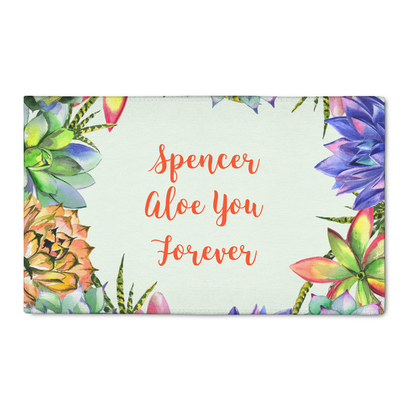 Custom Succulents 3' x 5' Patio Rug (Personalized)
