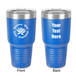 Succulents 30 oz Stainless Steel Tumbler - Royal Blue - Double-Sided (Personalized)