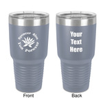 Succulents 30 oz Stainless Steel Tumbler - Grey - Double-Sided (Personalized)