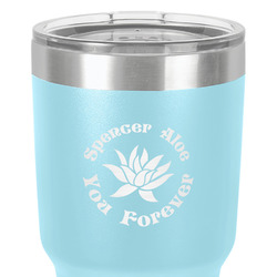 Succulents 30 oz Stainless Steel Tumbler - Teal - Double-Sided (Personalized)