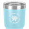 Succulents 30 oz Stainless Steel Ringneck Tumbler - Teal - Close Up
