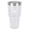 Succulents 30 oz Stainless Steel Ringneck Tumbler - White - Front