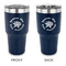 Succulents 30 oz Stainless Steel Ringneck Tumblers - Navy - Double Sided - APPROVAL