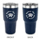 Succulents 30 oz Stainless Steel Tumbler - Navy - Double Sided (Personalized)