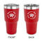 Succulents 30 oz Stainless Steel Ringneck Tumblers - Red - Double Sided - APPROVAL
