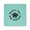 Succulents 6" x 6" Teal Leatherette Snap Up Tray - APPROVAL
