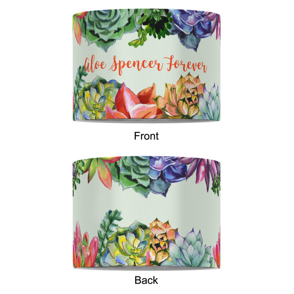 Succulents 8" Drum Lampshade - APPROVAL (Fabric)