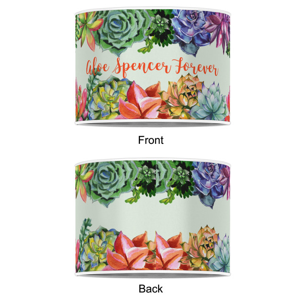 Succulents 8" Drum Lampshade - APPROVAL (Poly Film)
