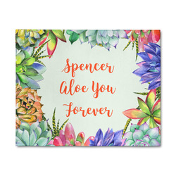 Succulents 8' x 10' Indoor Area Rug (Personalized)