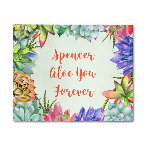 Custom Succulents 8' x 10' Indoor Area Rug (Personalized)