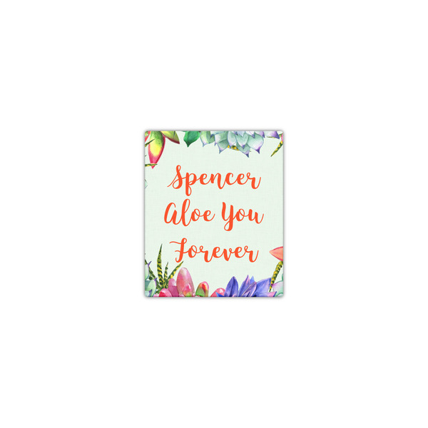 Custom Succulents Canvas Print - 8x10 (Personalized)