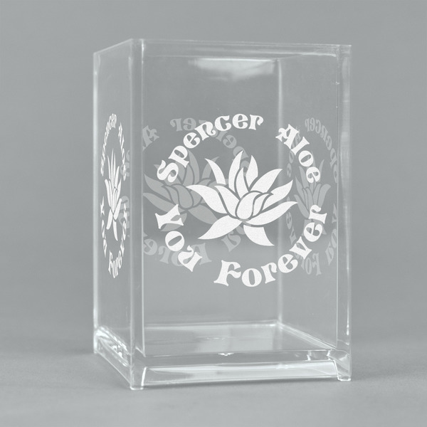 Custom Succulents Acrylic Pen Holder (Personalized)