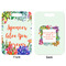 Succulents Aluminum Luggage Tag (Front + Back)