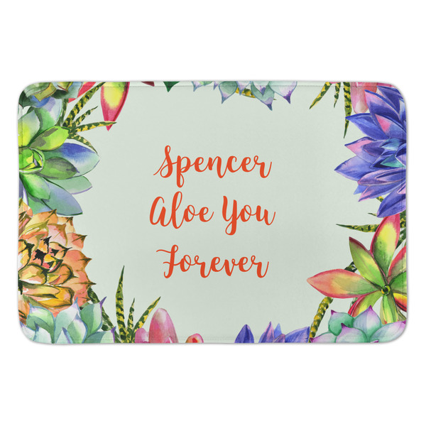 Custom Succulents Anti-Fatigue Kitchen Mat (Personalized)