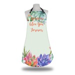 Succulents Apron w/ Name or Text