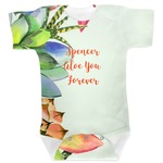 Succulents Baby Bodysuit 12-18 (Personalized)