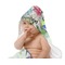 Succulents Baby Hooded Towel on Child