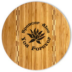 Succulents Bamboo Cutting Board (Personalized)