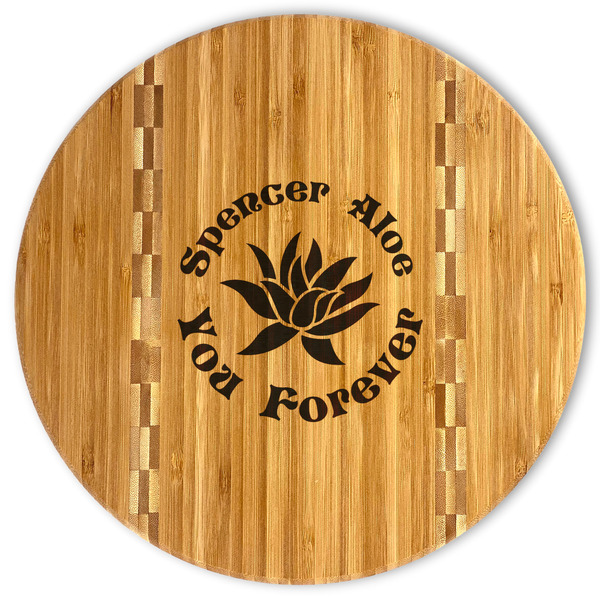 Custom Succulents Bamboo Cutting Board (Personalized)