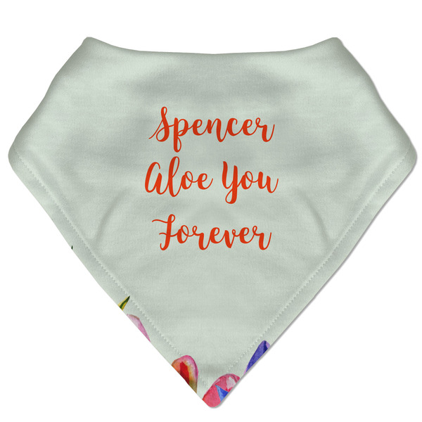 Custom Succulents Bandana Bib (Personalized)