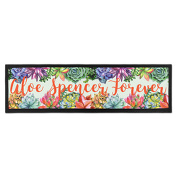 Succulents Bar Mat - Large (Personalized)