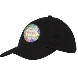 Succulents Baseball Cap - Black (Personalized)