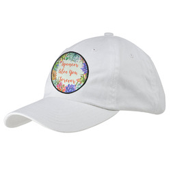 Succulents Baseball Cap - White (Personalized)