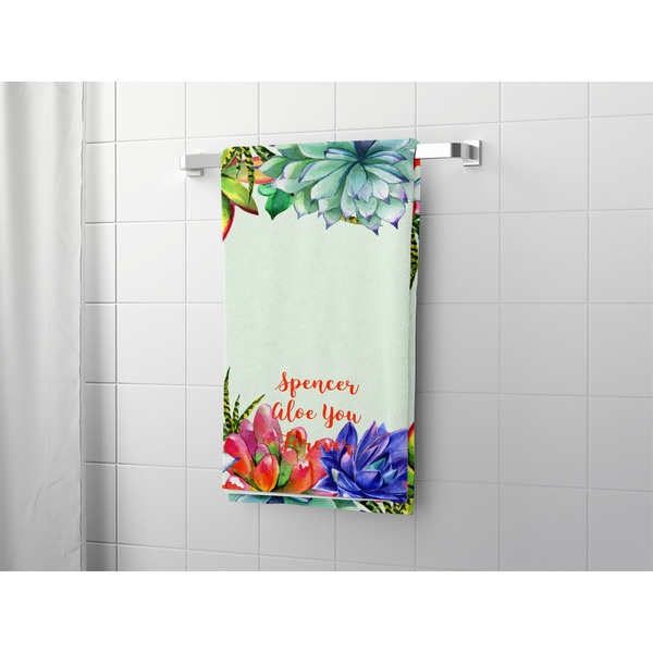 Succulents Bath Towel - LIFESTYLE
