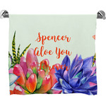 Succulents Bath Towel (Personalized)