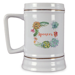 Succulents Beer Stein (Personalized)