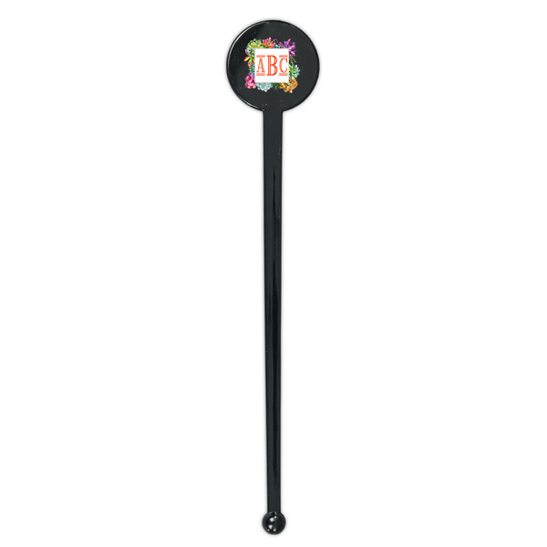 Succulents Black Plastic 7" Stir Stick - Round - Single Stick