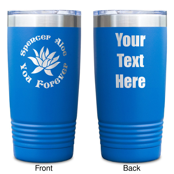 Succulents Blue Polar Camel Tumbler - 20oz - Double Sided - Approval