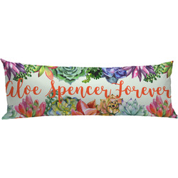 Succulents Body Pillow Case (Personalized)