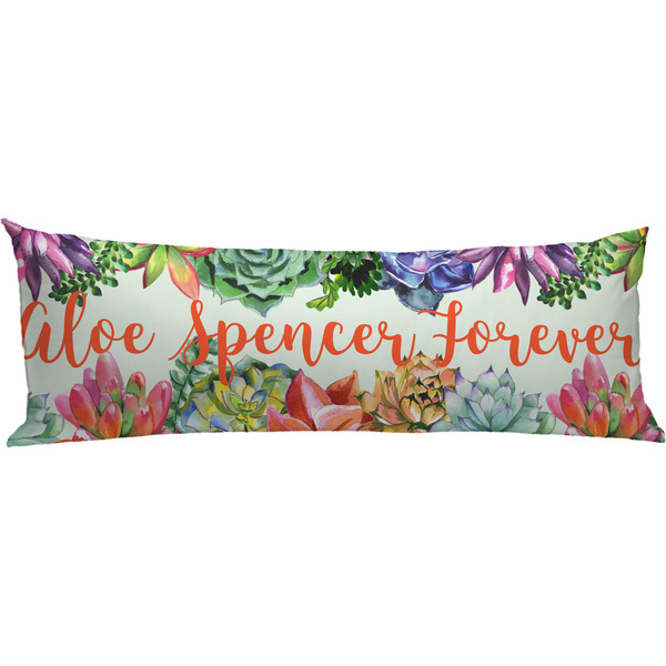 Custom Succulents Body Pillow Case (Personalized)