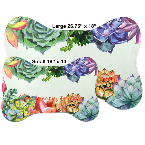 Succulents Bone Shaped Mat Comparison