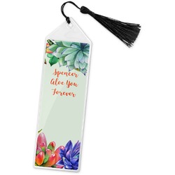 Succulents Book Mark w/Tassel (Personalized)