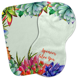 Succulents Burp Cloth (Personalized)
