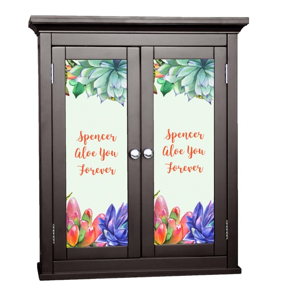 Custom Succulents Cabinet Decal - Custom Size (Personalized)