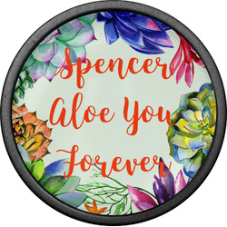 Succulents Cabinet Knob (Black) (Personalized)