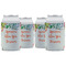 Succulents Can Cooler (12 oz) - Set of 4 w/ Name or Text