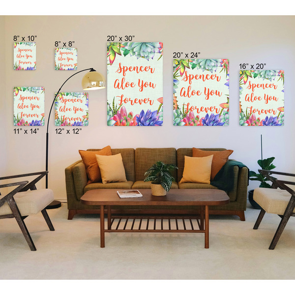 Succulents Canvas Prints - Multiple Sizes