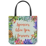 Succulents Canvas Tote Bag (Personalized)