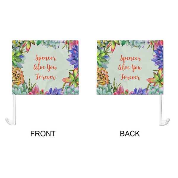 Succulents Car Flag - Large - APPROVAL