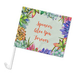 Succulents Car Flag - Large (Personalized)