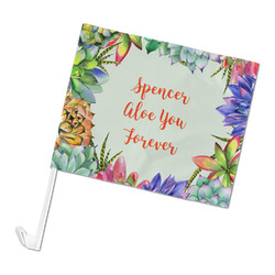 Succulents Car Flag (Personalized)