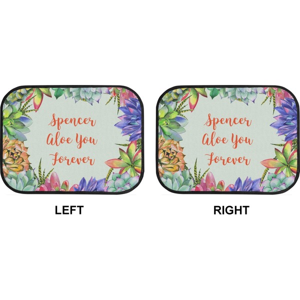 Succulents Car Floor Mats (Back Seat) (Approval)