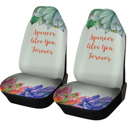 Succulents Car Seat Covers (Set of Two) (Personalized)