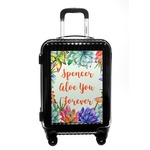 Succulents Carry On Hard Shell Suitcase (Personalized)