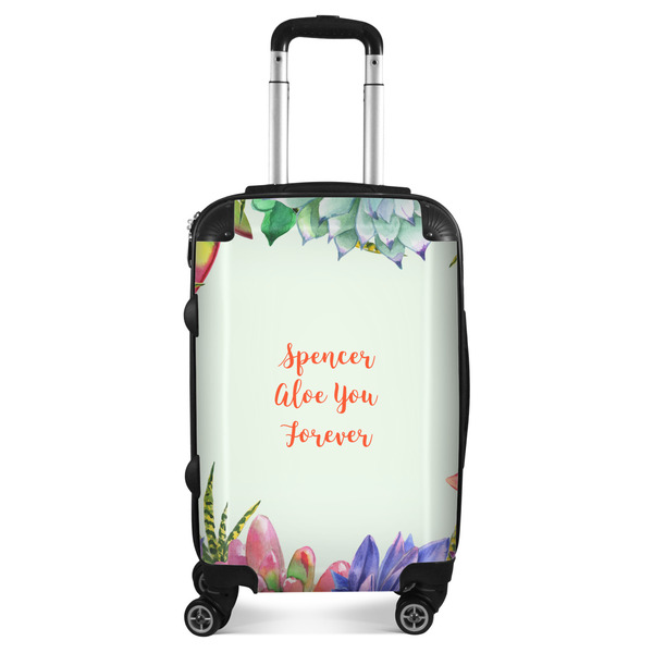 Custom Succulents Suitcase - 20" Carry On (Personalized)